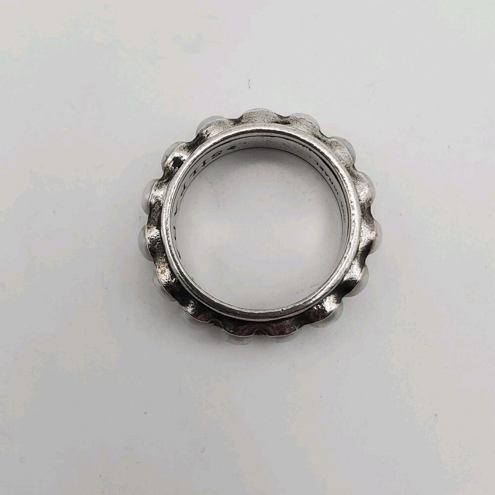 Silpada Designs Sterling Silver Nested Pearls Ring Scalloped Bezel R2209 Size 7 - Picture 6 of 10
